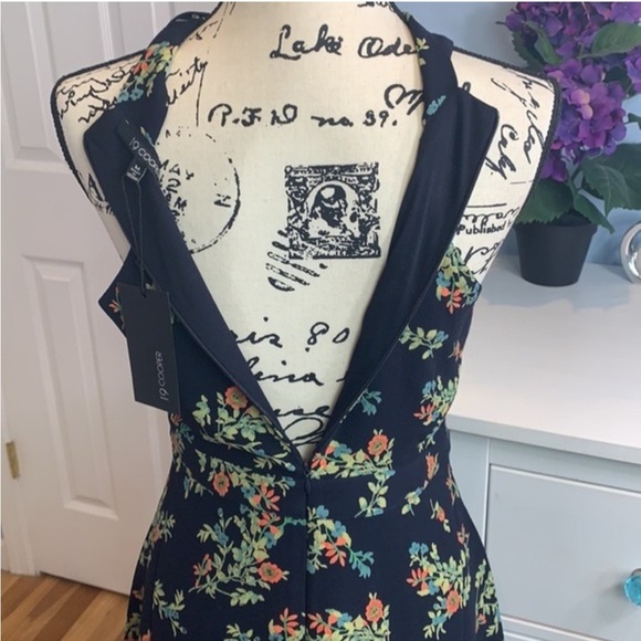 Gone in AM! ANTHROPOLOGIE 19 Cooper Fit Flare Twist Tie Halter Floral Tank Dress - Picture 3 of 4